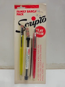 Scripto Family Bargain Pack Pen & Pencil Set B779 Vintage NOS Made in USA - Picture 1 of 5