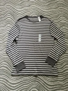 NEU Old Navy Herren Thermo Soft & Washed Large Striped Langarm Hemd - Bild 1 von 10
