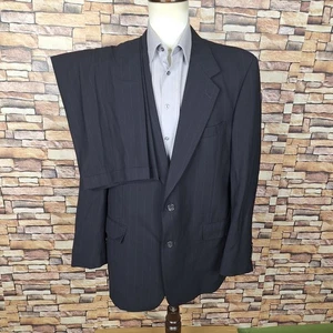 Evan Picone 2 Piece Suit Mens 44L 38X32 Dark Gray USA Wool - Picture 1 of 12