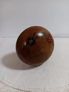 VINTAGE WOODEN FLORAL TREEN DARNING MUSHROOM SOCK MATERIAL REPAIR TOOL SEWING!!! - Picture 1 of 24