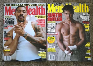 2 Mens Health Magazine: Austin Butler & Aaron Pierre Covers, New! - Bild 1 von 4
