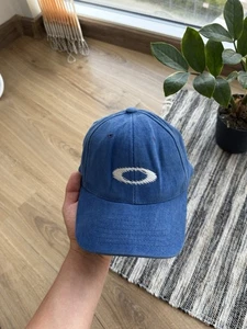 Oakley Vintage Software 00s Bi Logo Rare Blue Baseball Classic Cap Mütze One Size - Bild 1 von 11