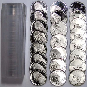 MIXED DATES 1960's-2020's Proof Jefferson Nickel Roll (40 Coins) CS - Picture 1 of 4