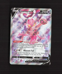 Enamorus V 178/196 Lost Origin Full Art Ultra Rare Holo Pokemon Card MP - Picture 1 of 10