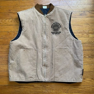 Union Line Work Wear Vest Size Large Carhartt Style Made In US  - Image 1 of 4
