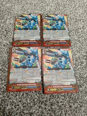 Cardfight Vanguard 4 Blue Wave Marshal Dragon, Flood Hazard Dragon G-BT13 011EN - Image 1 of 4