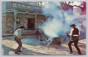 Postal de prensa Six Gun Territory Silver Springs Florida Palace Saloon Dexter - Imagen 1 de 2