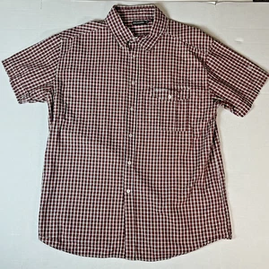 Craghoppers Herren Kurzarm Hemd Rot Seersucker Outdoor Herbst Large - Bild 1 von 6