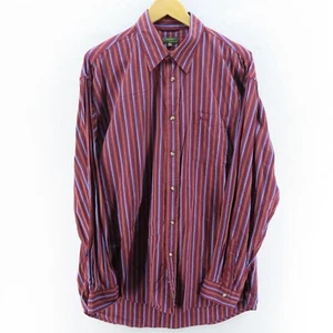 Jeep Shirt Mens Adults Size Large Red Long Sleeve Button Up Casual - Picture 1 of 9