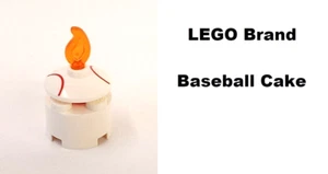LEGO Baseball Gift Holiday Birthday Cake Yummy Flame Celebration  Minifigure - Picture 1 of 1
