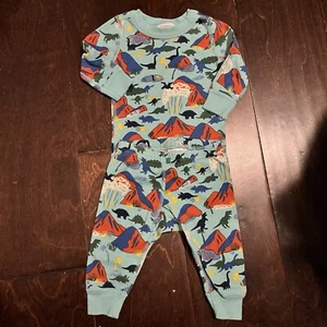 Hanna Andersson Dinis & Volcanos Organic Cotton Pajama Set Size 3-6 Months - Picture 1 of 4