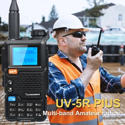 NEW QuanSheng UV-5R Plus VHF/UHF Dual-Band Ham FM 5W Two Way Radio Walkie Talkie - Image 1 of 4