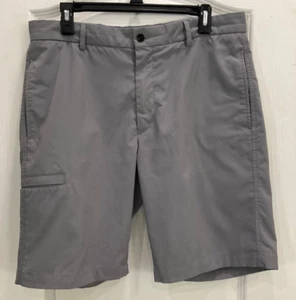 Greg Norman Men's Cargo Style Walking Shorts Size 34 Light Gray Button Waist Y2 - Picture 1 of 8