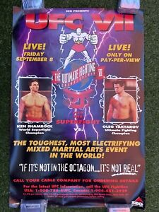 UFC 7 Poster SEG Era Rare Collectable - Pride Fc MMA Ken Shamrock, Please Read