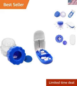 Effortless Pill Splitter and Crusher Duo - Ideal for Easy Medication Management - Picture 1 of 8