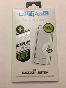 Gadget Guard:Tempered Black Ice + Glass Screen Guard for LG K8/Tribute Dinasty - Picture 1 of 3