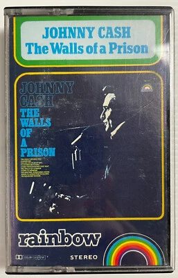 Johnny Cash The Walls Of A Prison Music Cassette Tape RPGC 7510 Rainbow 1970 - Image 1 of 4