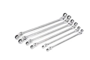 Gearwrench 6 Pc 90-Tooth 12 Point Metric Double Flex Ratcheting Wrench Set 86830 - Picture 1 of 10