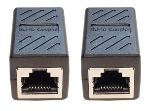 RJ45 in-Line Coupler Adapter Female to Female Ethernet Cable Extender 8-Pin M... - Picture 1 of 7