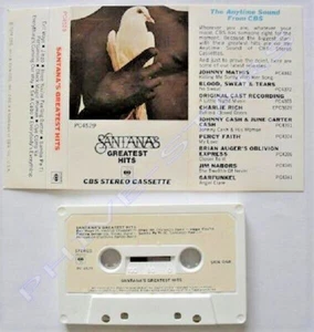 Carlos Santana Greatest Hits 1970s Cassette Rock Jazz Fusion Rock World - Picture 1 of 12