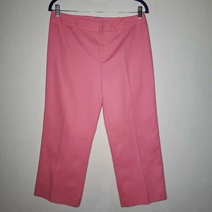 Neu Nine West Damengröße 8 Capri Stretch Hose Lycra rosa Baumwolle UVP 69 $ (B3) - Bild 1 von 7