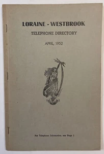 1952 Loraine - Westbrook , TX Loraine Telephone Company Directory - Picture 1 of 6