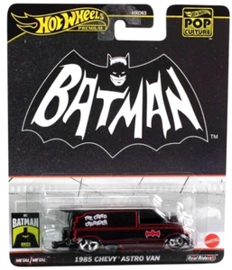 NEW Hot Wheels Premium Pop Culture BATMAN 1985 CHEVY ASTRO VAN HVJ48 1:64 Car - Picture 1 of 2
