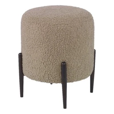 Uttermost Arles Farmhouse Wood Foam and Fabric Ottoman in Brown - Image 1 of 4