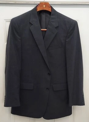 JOS A BANK CLASSIC COLLECTION MEN'S GRAY 100% WOOL 2-BUTTON SUIT JACKET SIZE 44L - Image 1 of 4