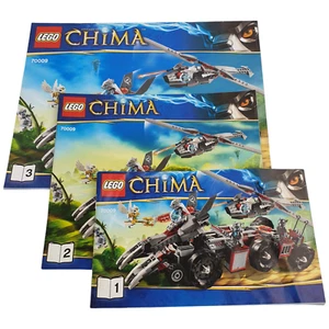 LEGO 70009 Chima Worrizs Combat Lair INSTRUCTION MANUALS ONLY 2013 Retired 8+ Gd - Picture 1 of 15