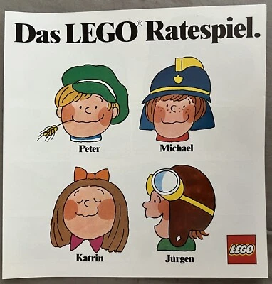 Lego 1975 Catalog Das Lego Ratespiel German Rare Brochure Poster Vf/fn Condition - Image 1 of 4
