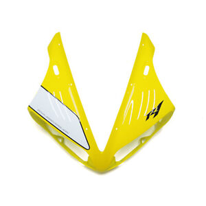 Yellow White ABS Front Upper Cowl Nose Fairing for Yamaha YZF R1 2004 2005 2006