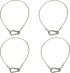 Safety Cable Lock, Stainless Steel Cable with Loops Heavy Duty Bike Lock Hook Fl - Picture 1 of 12