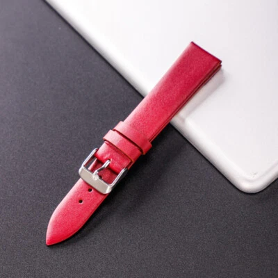 Vintage Genuine Leather Watch Strap Watchband Pin Buckle Replacement Watch Parts - Image 1 of 4