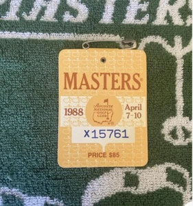1988 MASTERS BADGE AUGUSTA NATIONAL SANDY LYLE WINS - Picture 1 of 1