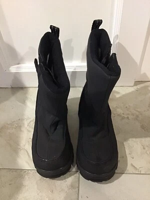 Lands End Snow Boots Kids Boys Girls Size 10 M Black - Изображение 1 из 4