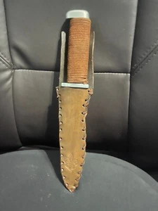 Cuchillo Boy Scout y funda de cuero - Imagen 1 de 2