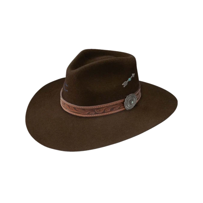 Charlie 1 Horse White Sands Chocolate Felt Hat CWWTSN-403622 - Image 1 of 1