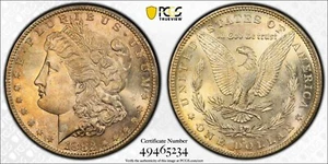 USA 1882-S Morgan Silber Dollar PCGS MS-65 schöne Tönung - Bild 1 von 1