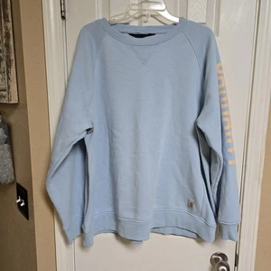 Carhartt Relaxed Fit Midweight Crewneck Block Logo Sleeve Graphic Sweatshirt 2XL - Picture 1 of 9
