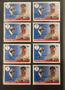 Lot of (8) 2006 Topps Mickey Mantle Home Run History #MHR1 Nm/Mt HOF Yankees - Picture 1 of 2
