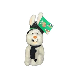 Vintage 1998 Bugs Bunny Snowman Bean Plush Looney Tunes Stuffed Animal Toy 10" - Picture 1 of 8