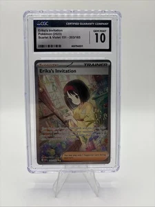 2023 Pokemon Scarlet & Violet 151 Erika's Invitation 203/165 CGC 10 - Picture 1 of 2