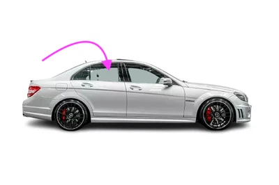 Fits:2008-2011 Mercedes Benz C200 280 300 350 63AMG Rear Right Door Window Glass - Image 1 of 4