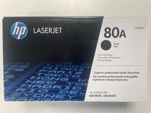 HP CF280A (80A) Czarna oryginalna drukarka laserjet Toner Kaseta VAT Inv w pudełku - Zdjęcie 1 z 6