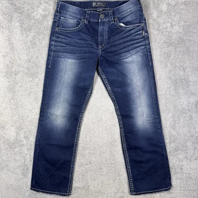 Silver Gordie Jeans Men 34x32 Bootcut Baggy Whisker Y2K Thick Stitch Denim - Image 1 of 4