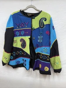 Chaqueta colorida para mujer talla XL (indigo Moon)�� - Imagen 1 de 7