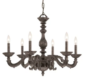 Crystorama 5126-VB Sutton 6-Light Chandelier in Venetian Bronze - Picture 1 of 2