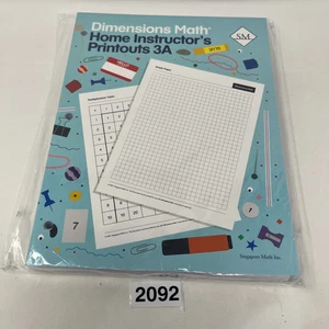 Dimensions Math: Home Instructor's Printouts 3A - Singapore Math Paperback NEW - Picture 1 of 7
