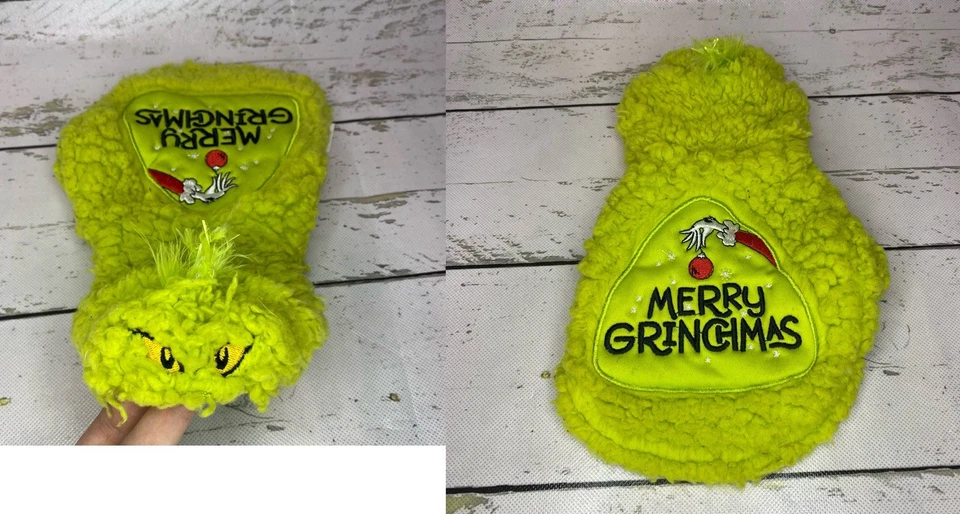 Dr. Seuss The Grinch Dog Outfit Size XS Green Christmas Pet Costume Puppy - Image 1 of 4